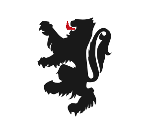 Arms Image: Argent, a lion rampant sable, armed and langued gules